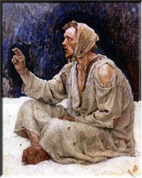Серов, фрагмент картины «Боярыня Морозова»