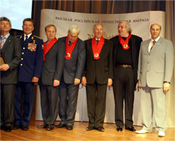 Nicolai Levashov's awarding ceremony with the Order The Pride of Russia, 2008